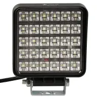 Фара светодиод. квадратная, 30LED, ближний свет, 30Вт, 108х108х37мм, 12/24В, PLUS