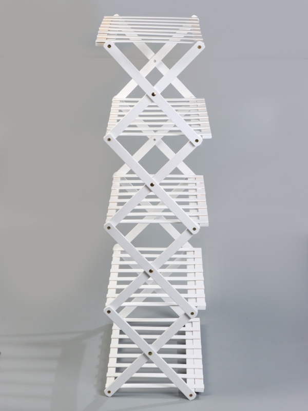 Подставка для цветов Greengo, 5 полок, 50 × 25 × 89 см, напольная, бамбук, белая Подставка для цветов Greengo, 5 полок, 50 × 25 × 89 см, напольная, бамбук, белая