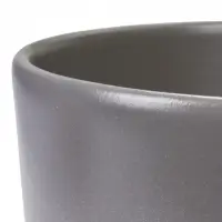 Горшок цветочный с поддоном 5 л, d122/h19,5 см серый керамика, "Туман" (М)