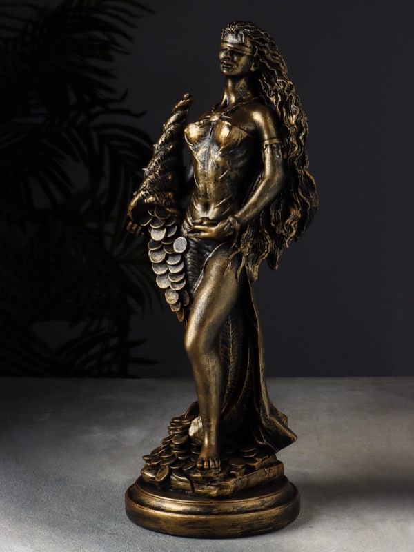 Фигура "Фортуна" 14х14х44 см, бронза