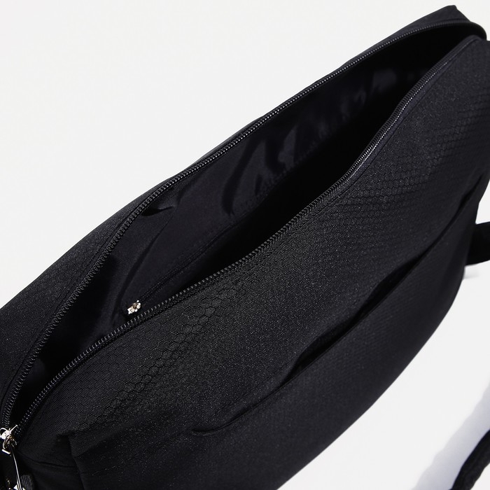 Сумка мужская «Медведково», цвет чёрный