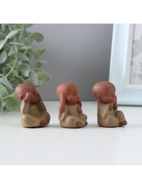 Набор фигурок Набор фигурок "Не вижу, не слышу, не говорю" (9115917,9115918,9115919)