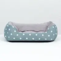 Лежанка для животных &laquo;Звезды&raquo;, 40&times;32&times;12 см, серая