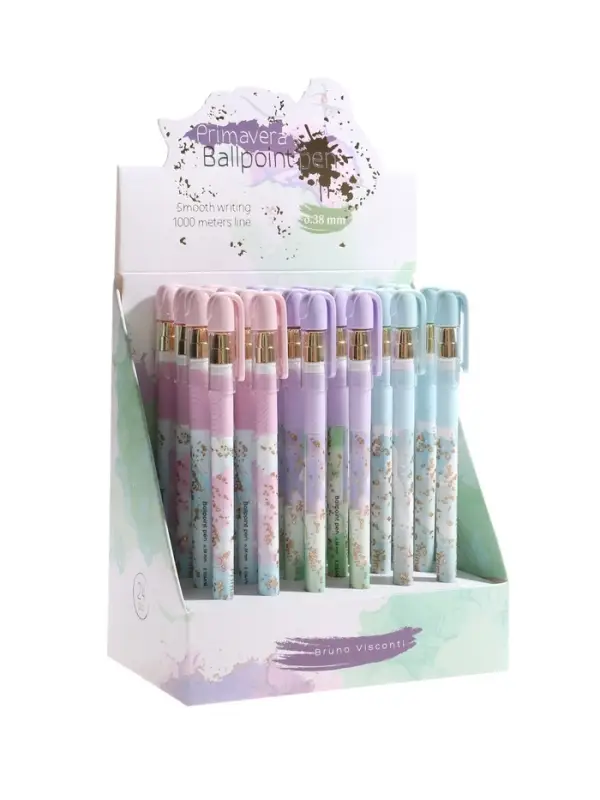 Ручка шариковая BrunoVisconti. Primavera 0.38мм, стерж/син, МИКС Ручка шариковая BrunoVisconti. Primavera 0.38мм, стерж/син, МИКС