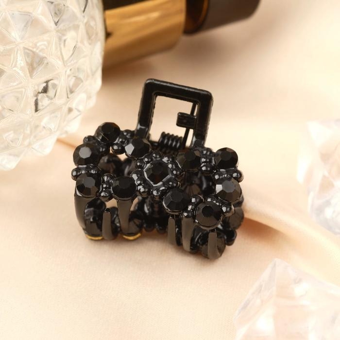 Краб для волос Краб для волос "Мелани" бантик, 2,5 см, чёрный