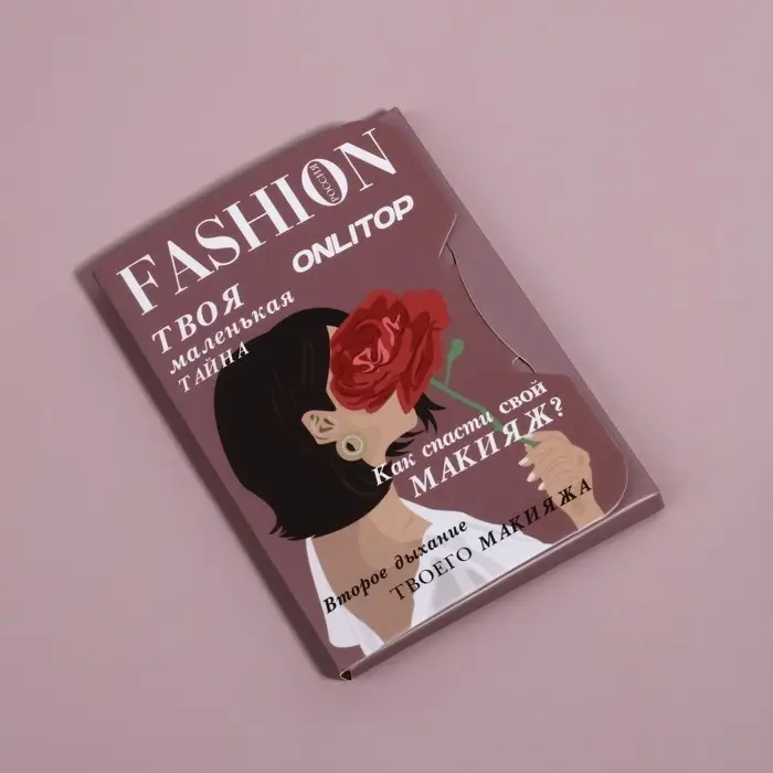 Матирующие салфетки «Девушка с розой», 100 шт Матирующие салфетки «Девушка с розой», 100 шт