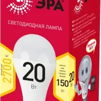 Лампа светодиодная LED 20 Вт 1600Лм 2700К груша теплый E27 220-240В LED A65-20W-827-E27 Red Line