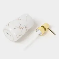 Набор аксессуаров для ванной комнаты SAVANNA &laquo;Гроза&raquo;, 4 предмета (мыльница, дозатор для мыла 400 мл, 2 стакана), цвет белый