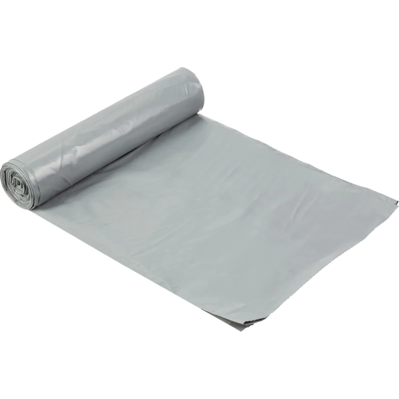 Мешки для мусора ПВД 180л 80мкм 5 шт/рул. серые 90x110см