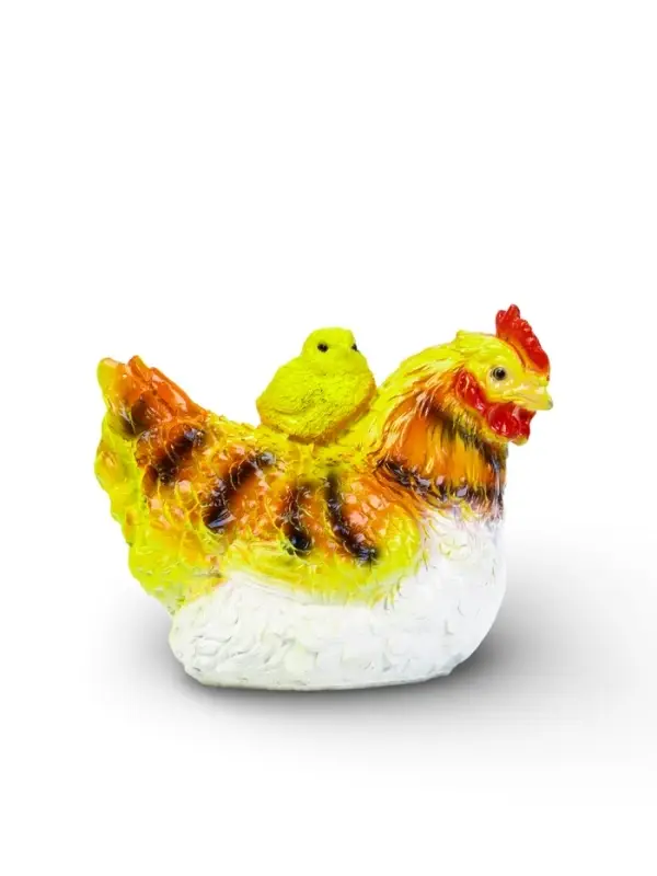 Садовая фигура из гипса &laquo;Курица с цыплёнком&raquo;, 19&times;11&times;15.5 см