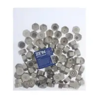Заглушка ZEIN engr, 1/2", крышка, внутренняя резьба, нержавеющая сталь