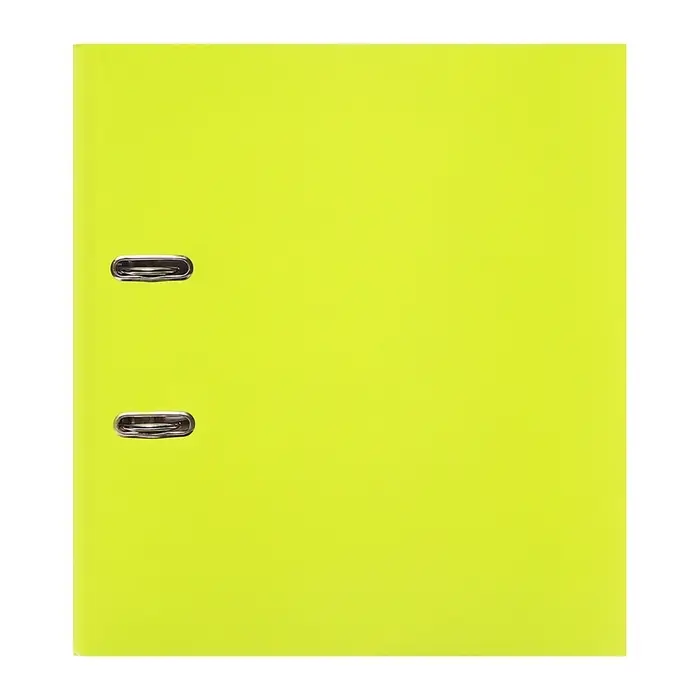 Папка&ndash;регистратор А4, корешок 70 мм, ErichKrause Neon, с арочным механизмом, неоновая, жёлтая, до 450 листов