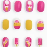 Детские накладные ногти &laquo;Сладкие пирожные&raquo;, 12 шт.