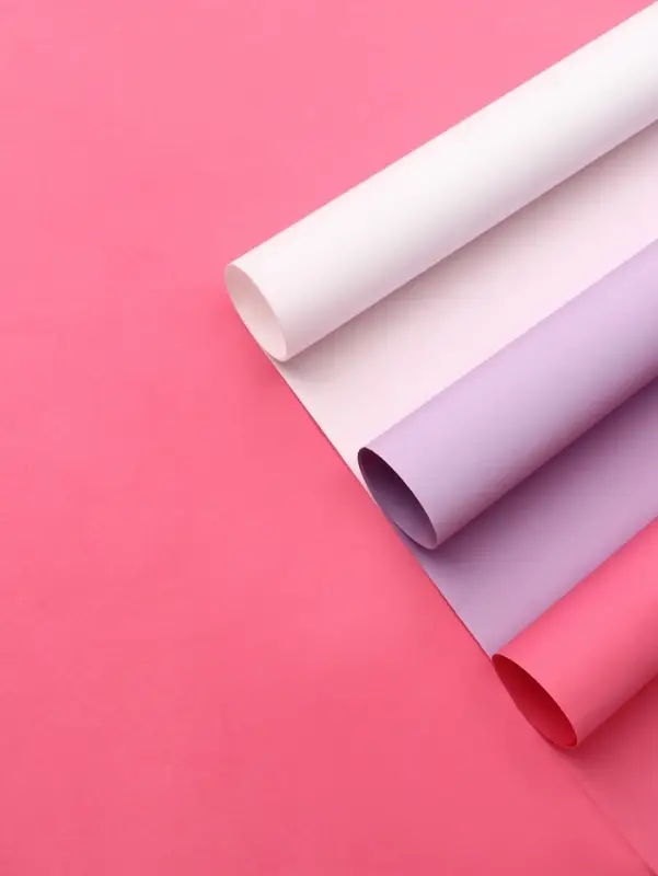 Бумага упаковочная крафт, двухсторонняя, &laquo;Нежность&raquo;, для упаковки подарков, 3 цвета, 50&times;68 см&plusmn;5%