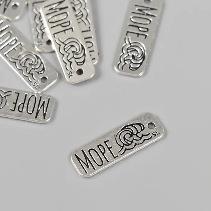 Металлический элемент, декоративная подвеска «Арт Узор. Море», 2.5×0.8 см