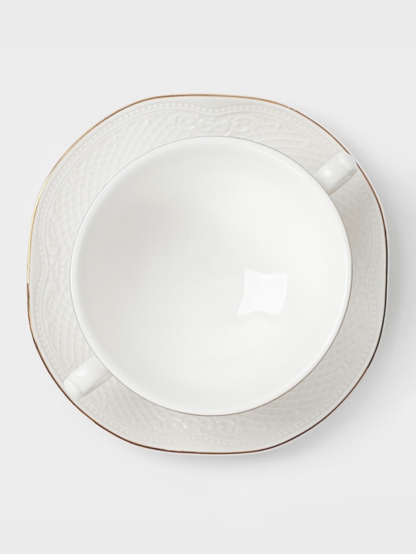 Супница 280мл W&Y  Супница 280мл W&Y "Empire" 17см с блюдцем