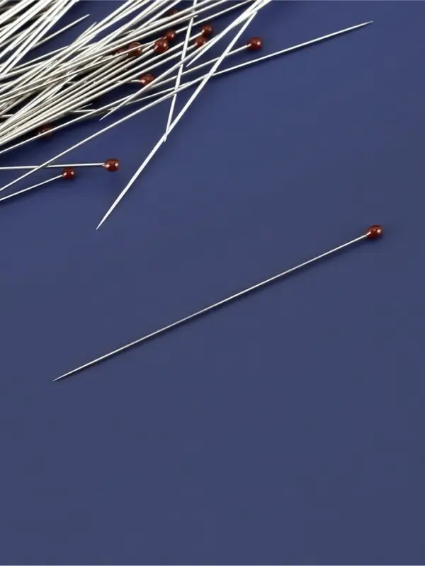 Булавки портновские TEIRA, 40 мм, d=0.45 мм, 50 шт., стальные