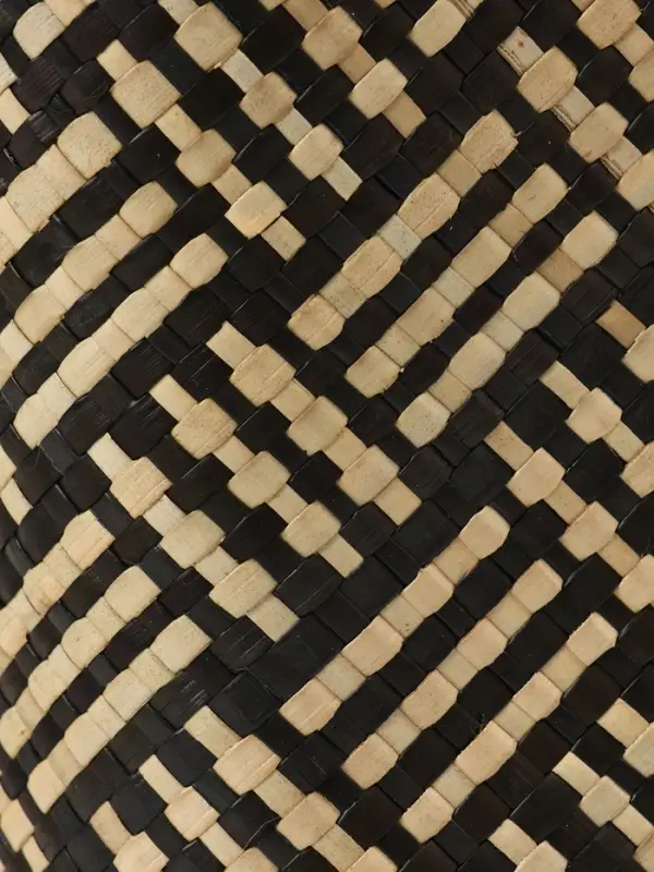 Сумка плетёная из пандана, 27&times;19&times;42 см, бежево-коричневая