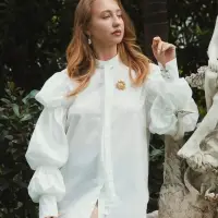 Брошь &laquo;Змея&raquo;, извилистая, цвет золото