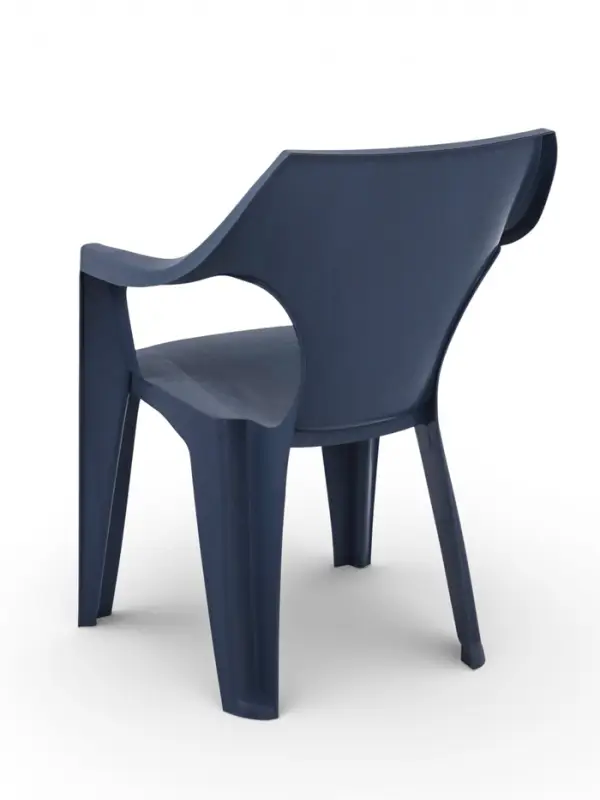 Кресло садовое Decorona DeForma, 55&times;53.5&times;78.5 см, пластиковое, цвет графитовый шторм