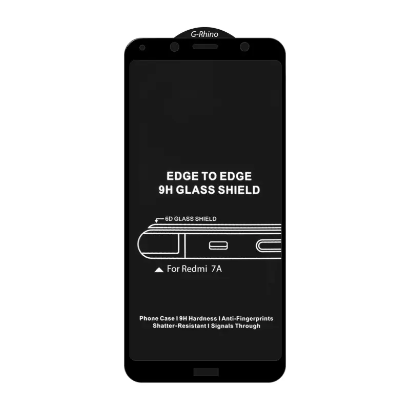 Защитное стекло Xiaomi Redmi 7A 6D без упаковки Защитное стекло Xiaomi Redmi 7A 6D без упаковки