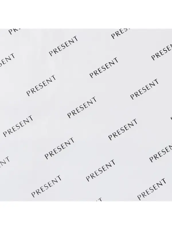 Бумага упаковочная тишью &laquo;Present&raquo;, белая, 50&times;70 см