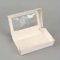 Коробка подарочная складная &laquo;Подарок&raquo;, 20&times;12&times;4 см, с окном