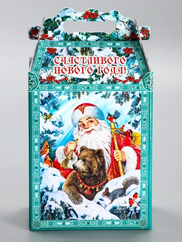 Подарочная новогодняя коробка &laquo;Зимняя сказка&raquo;, для сладких подарков, 17.8&times;10&times;32.5 см