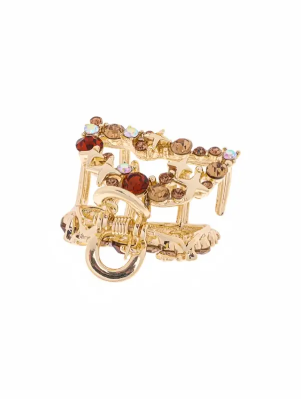 Крабик для волос &laquo;Селена галант&raquo;, дуга, 3 см, золотистый