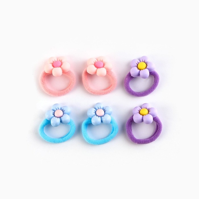 Резинки для волос «Ты- чудо» 6 шт, 3.5 х 3.5 х 1 см Резинки для волос «Ты- чудо» 6 шт, 3.5 х 3.5 х 1 см