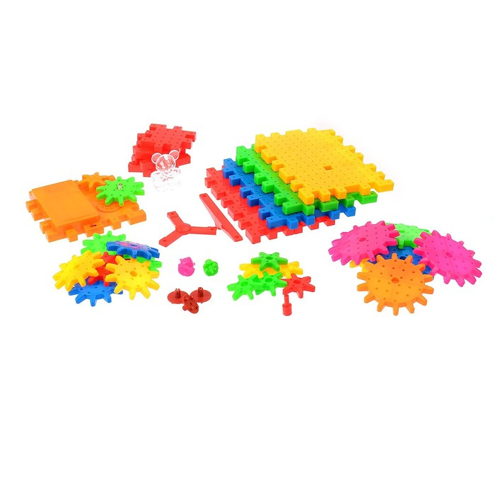 Конструктор «Забавные шестерёнки», световые и звуковые эффекты, работает от батареек, 99 деталей Конструктор «Забавные шестерёнки», световые и звуковые эффекты, работает от батареек, 99 деталей