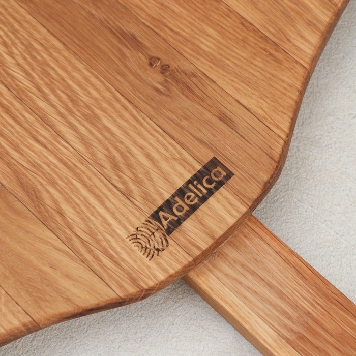 Доска для подачи Adelica «Лопата для пиццы», рабочая часть 30×30 см, ручка 24,5 см, дуб Доска для подачи Adelica «Лопата для пиццы», рабочая часть 30×30 см, ручка 24,5 см, дуб