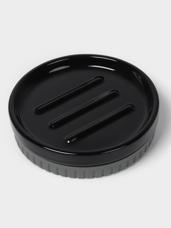 Набор для ванной Набор для ванной "Глянец" 3 предмета (дозатор для мыла, стакан, мыльница)