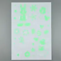 Виниловые наклейки &laquo;Новый год&raquo;, со светящимся слоем, 35 &times; 50 см, 2 листа