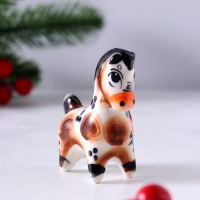 Сувенир Конь Мираж, 6,5х5,5х2,5 см, гжель, цвет