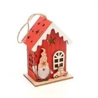 Ёлочная игрушка &laquo;Гномик&raquo; 10&times;7 см, подвеска, от батареек AG10&times;3, свечение тёплое белое