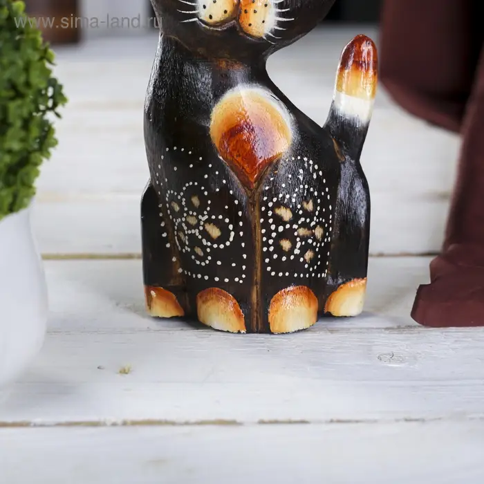 Сувенир дерево Сувенир дерево "Кошка с синими глазами" 5х9х20 см