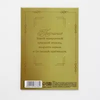 Диплом &laquo;Золотому человеку&raquo;, с конвертом для денег, А5, 21&times;15 см