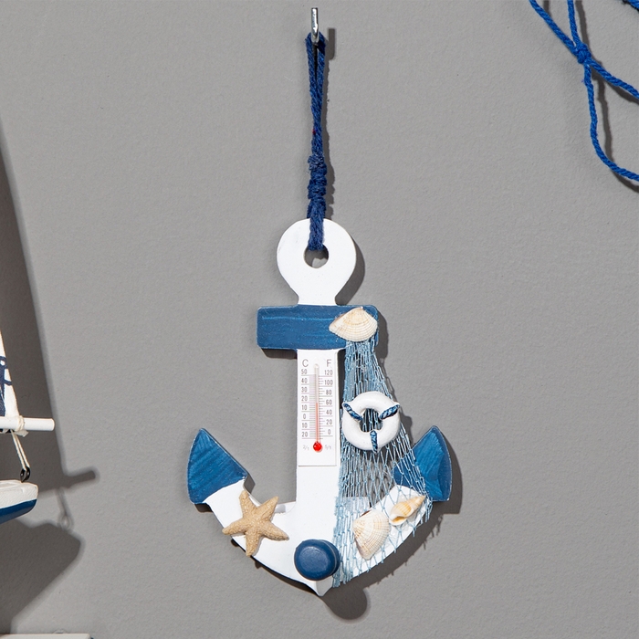Сувенир интерьерный Сувенир интерьерный "Якорь" с термометром 15*10см