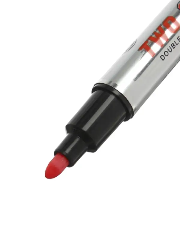 Маркер для доски, узел 2.5 мм, ширина линии 2.5 мм, двусторонний, водный, МИКС