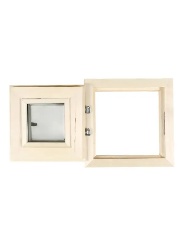 Окно, 30×30см, однокамерный стеклопакет, осина Окно, 30×30см, однокамерный стеклопакет, осина