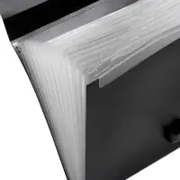 Папка-портфель А4, 12 отделений, 600 мкм, ErichKrause Matt Classic, до 350 листов, чёрная