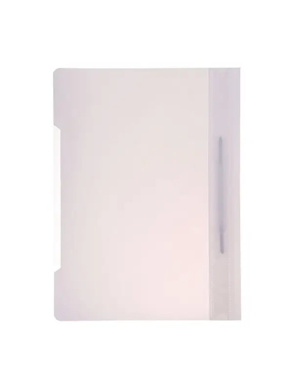 Папка - скоросшиватель Calligrata, А4.160 мкм, белая, прозрачный верх