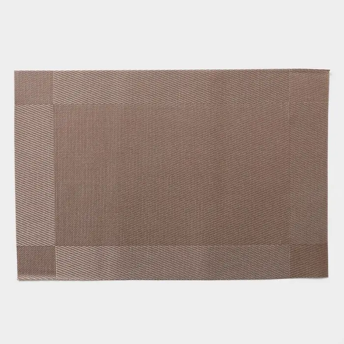 Салфетки сервировочные на стол Доляна &laquo;Шахматы&raquo;, 45&times;30 см, 4 шт., светло-коричневые