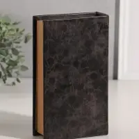 Шкатулка книга-сейф &laquo;Корона&raquo;, искусственная кожа, 21&times;13&times;5 см