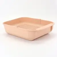 Туалет для кошек &laquo;Марсель&raquo;, 50&times;34.5&times;12 с, глубокий, с сеткой, полипропилен, бежевый