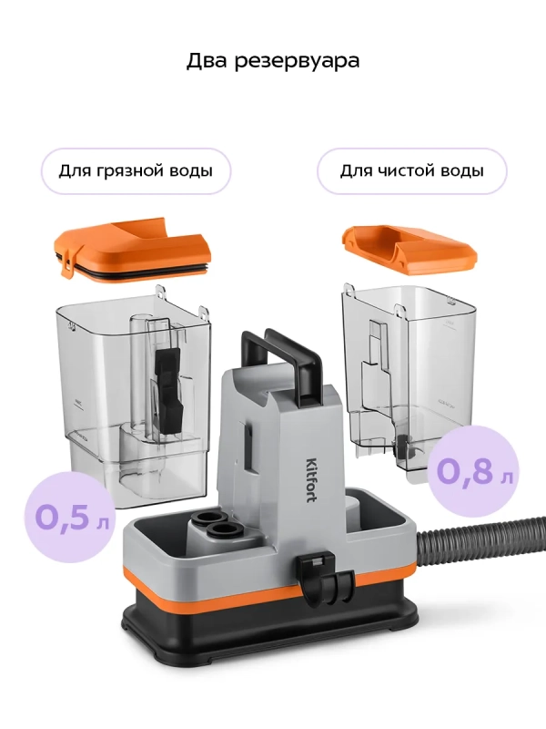 Моющий пылесос для дома КТ-5530 - 330 Вт