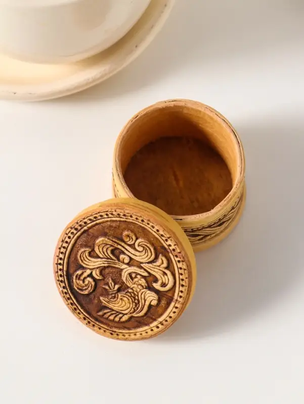 Шкатулка "Малютка" Рыбка А, 5х3 см, береста