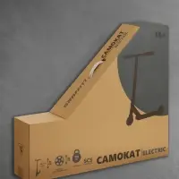 Самокат трюковой GRAFFITI Electric 24, колёса PU 100 мм, SCS компрессия, ABEC 9 Chrome, цвет черный