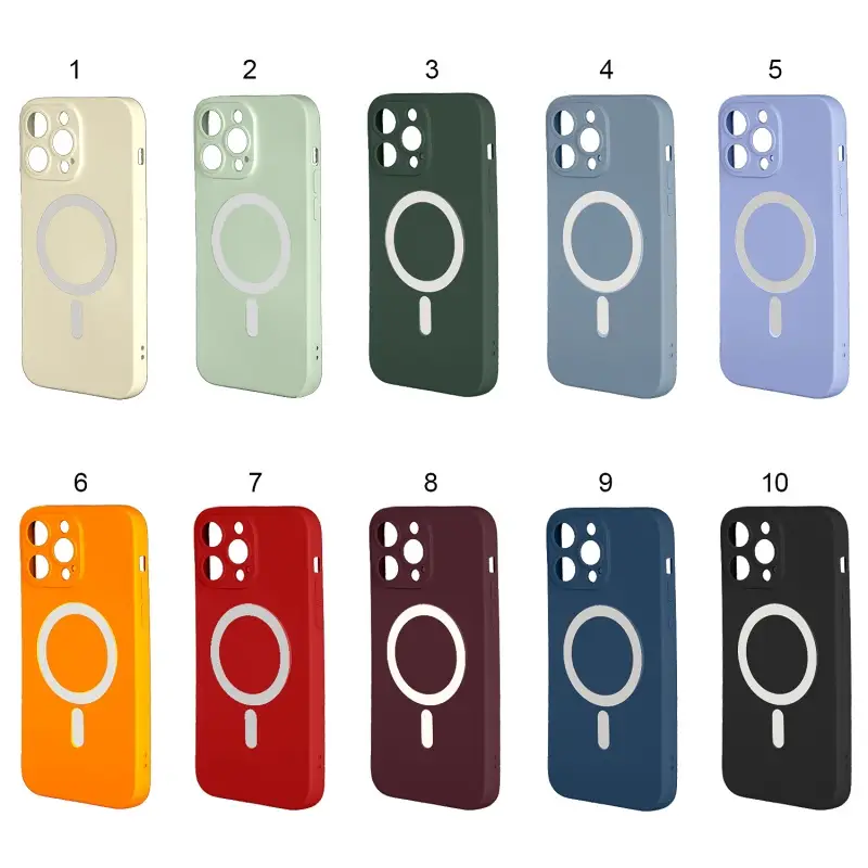 Чехол для iPhone 14 Pro Max MagSafe матовый цветной